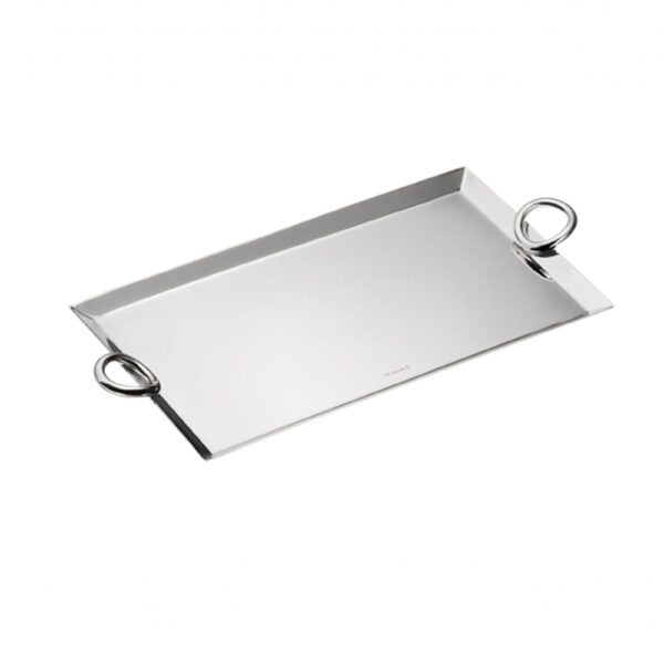Bandeja Rectangular Vertigo Plata 25X14 Cm Christofle